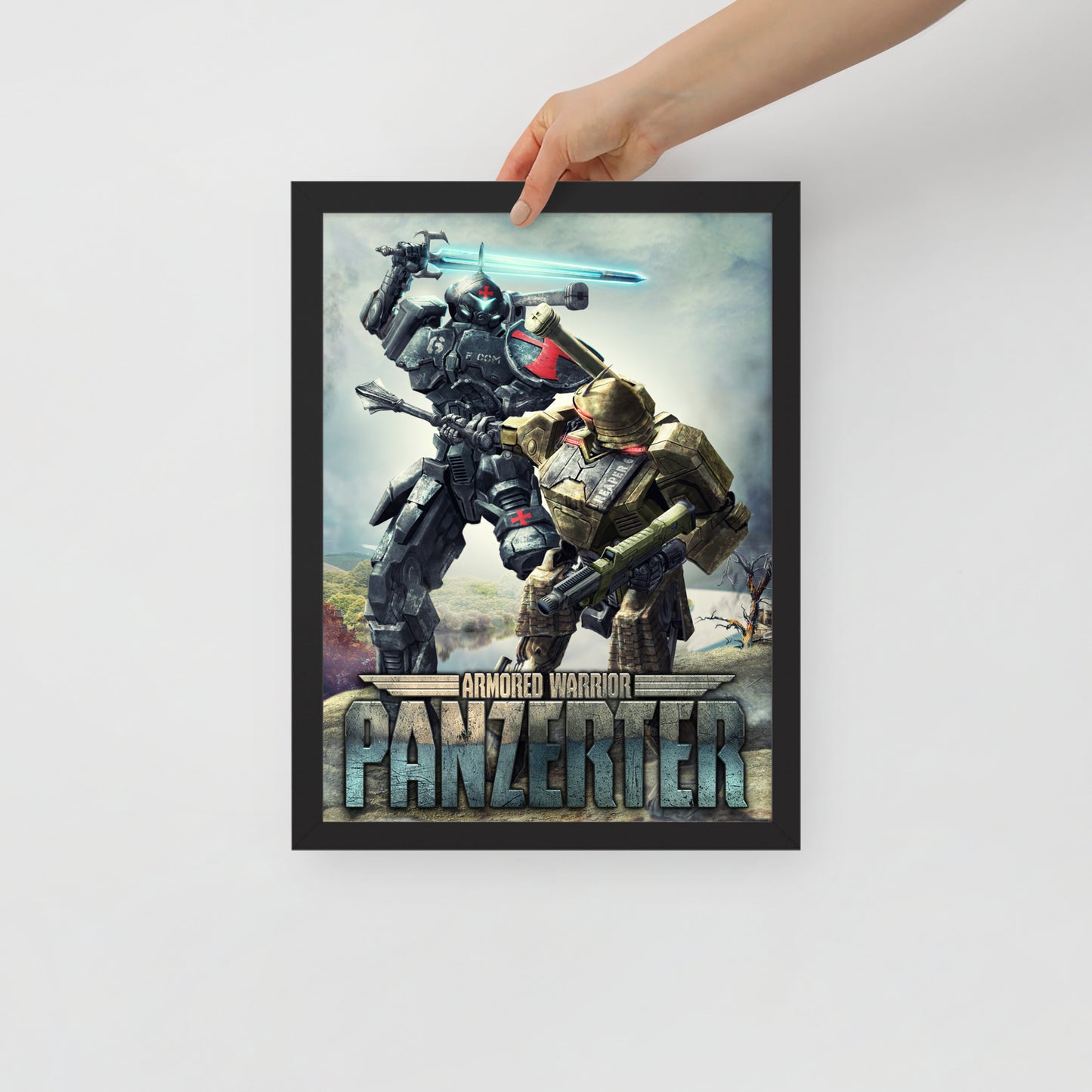 Framed poster